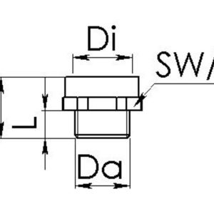 Wiska 10063631 AMP 16/11 Adapter M16 PG11 tworzywo sztuczne 25 szt.