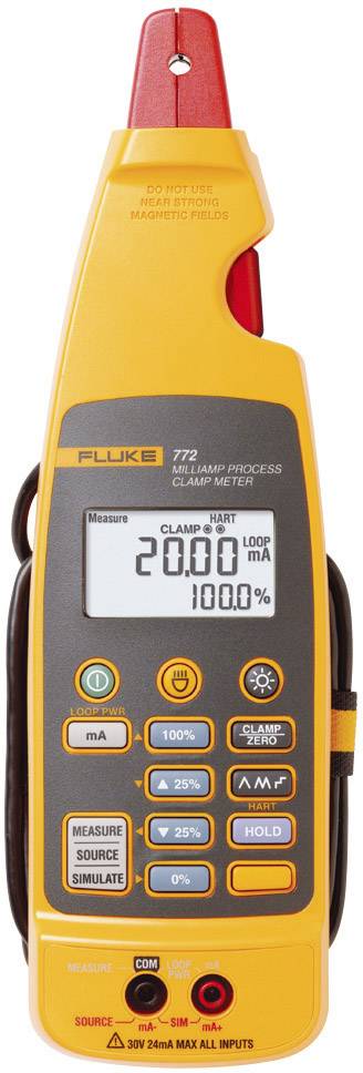 Fluke 772 Miernik cęgowy, Multimetr cyfrowy wyjście prądu procesowego CAT II 300 V Wyświetlane liczby: 1200