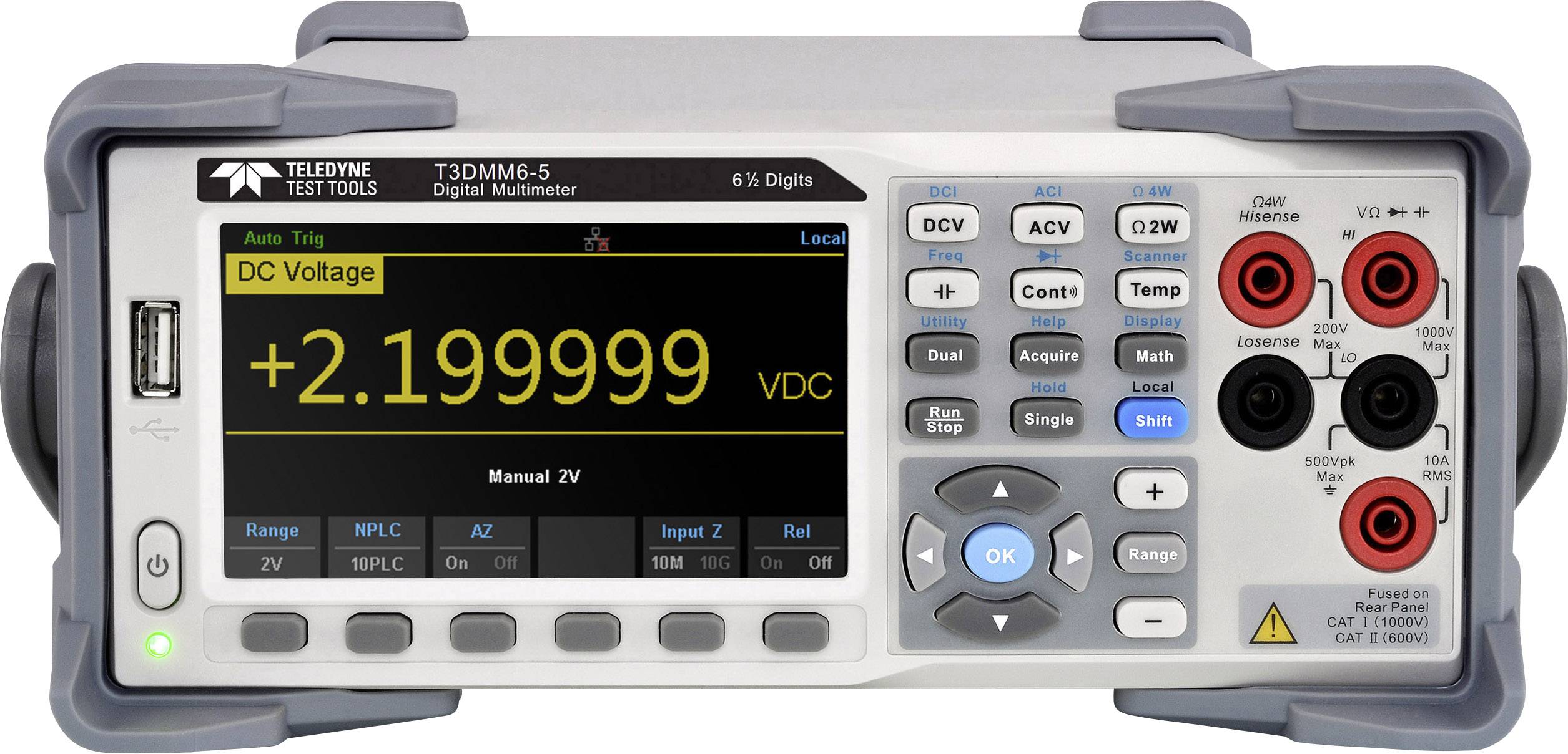 Teledyne LeCroy T3DMM6-5 Multimetr stołowy cyfrowy wyświetlacz graficzny Wyświetlane liczby: 2200000 - obrazek 1
