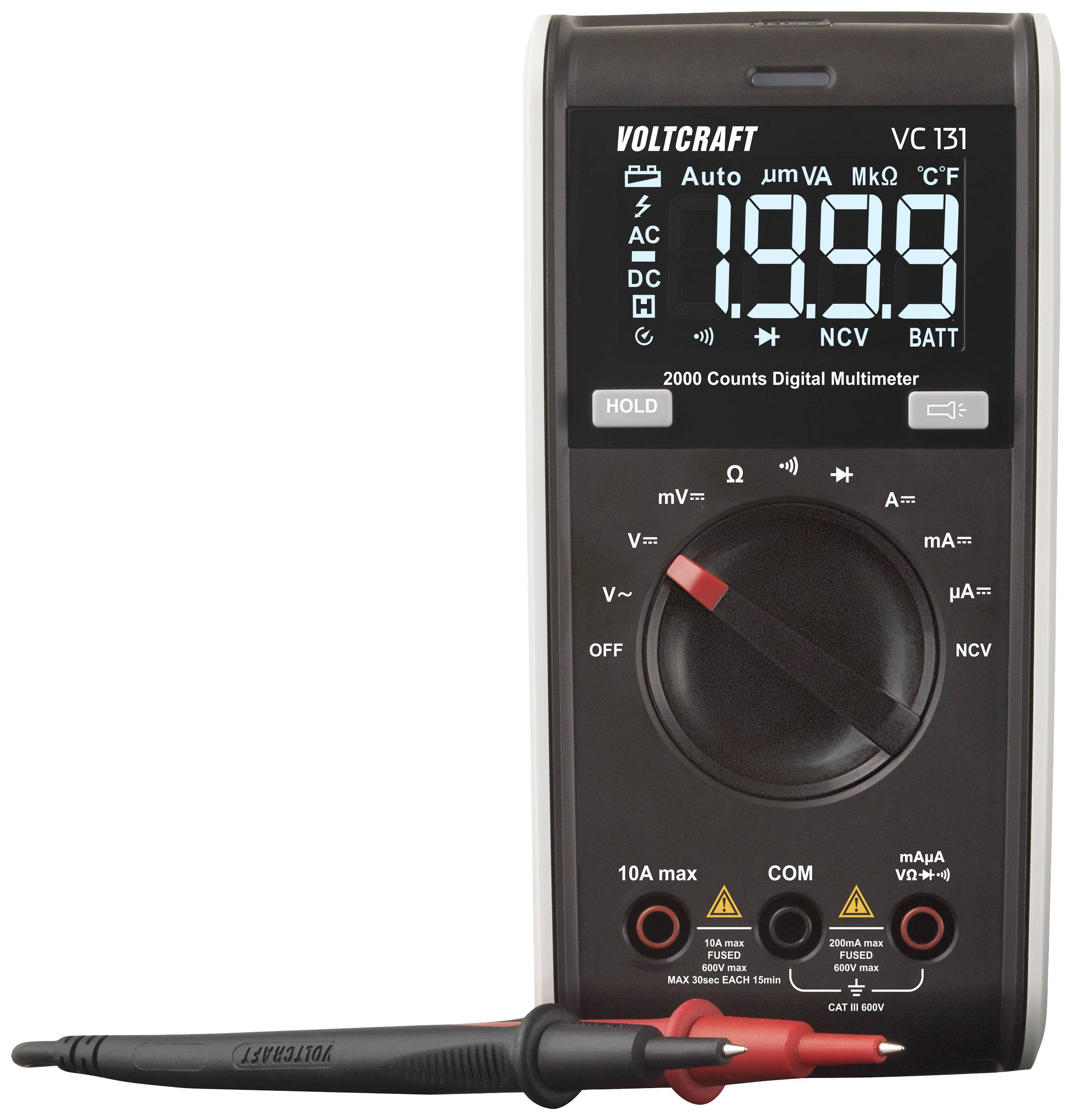 Multimetr VOLTCRAFT VC131 CAT III 250 V - obrazek 1