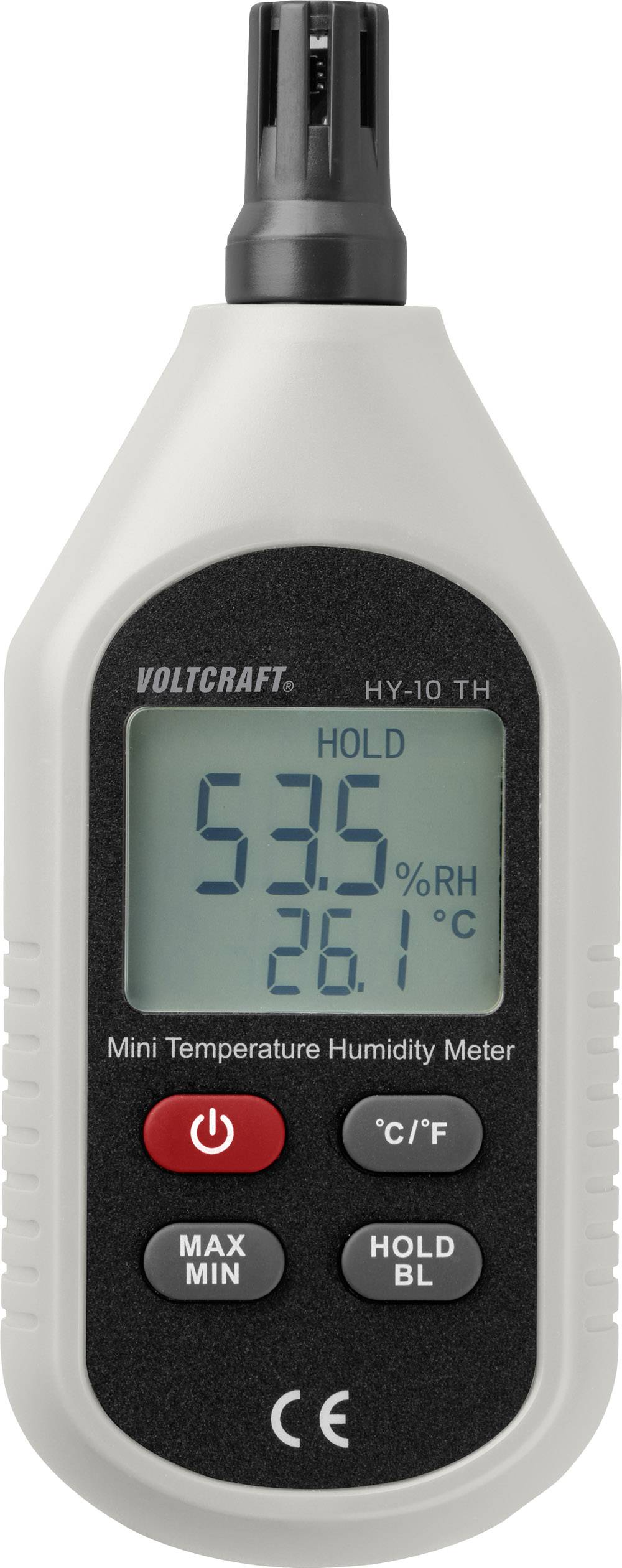 Termohigrometr VOLTCRAFT HY-10 TH, 0 do 100 %, -10 - 60 °C - obrazek 1