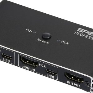 Przełącznik HDMI, HDMI SpeaKa Professional SP-13724436, 3840 x 2160 Pixel, Ilość przełączalnych PC: 2 Przełącznik HDMI, HDMI SpeaKa Professional SP-13724436, 3840 x 2160 Pixel, Ilość przełączalnych PC: 2