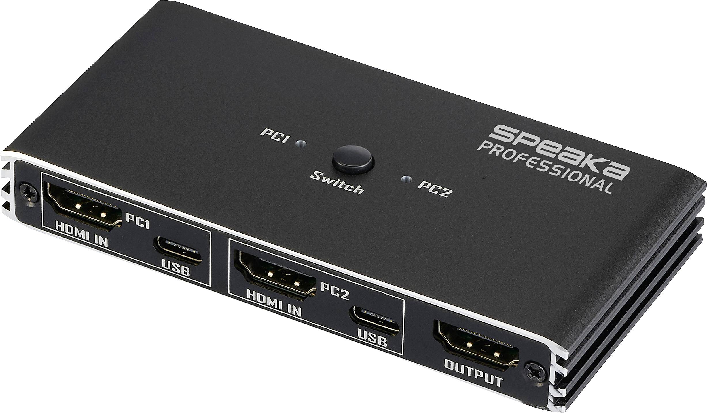 Przełącznik HDMI, HDMI SpeaKa Professional SP-13724436, 3840 x 2160 Pixel, Ilość przełączalnych PC: 2 - obrazek 1