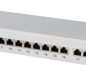 LogiLink NP0060 24 Porty Patch panel 483 mm (19″) CAT 6a 1 U szary LogiLink NP0060 24 Porty Patch panel 483 mm (19″) CAT 6a 1 U szary