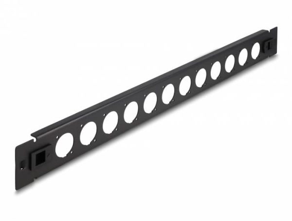 Delock 66900 Patch panel 483 mm (19″) 1 U czarny