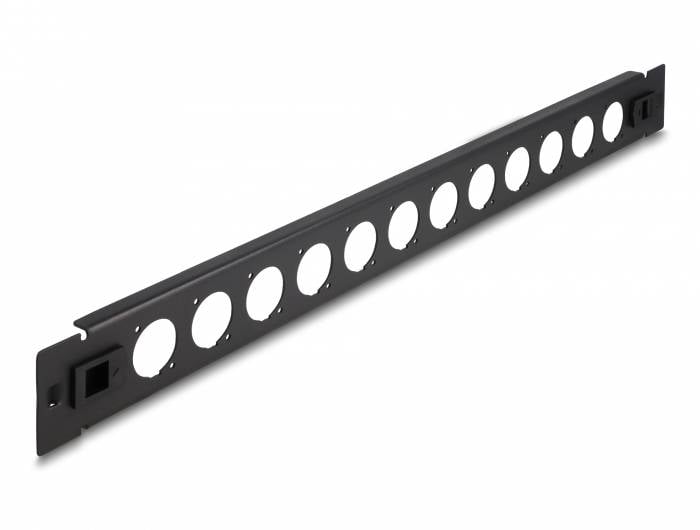 Delock 66900 Patch panel 483 mm (19") 1 U czarny - obrazek 1