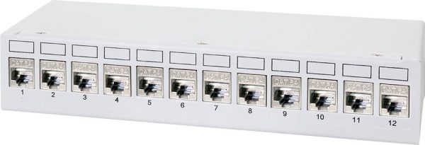 LogiLink NK4093 Patch panel CAT 6a szaro-biały (ral 7035)