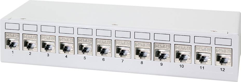 LogiLink NK4093 Patch panel CAT 6a szaro-biały (ral 7035) - obrazek 1