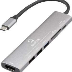 Stacja dokująca USB-C® Renkforce RF-DKS-907 zasilanie USB-C®, zintegrowany czytnik kart Stacja dokująca USB-C® Renkforce RF-DKS-907 zasilanie USB-C®, zintegrowany czytnik kart