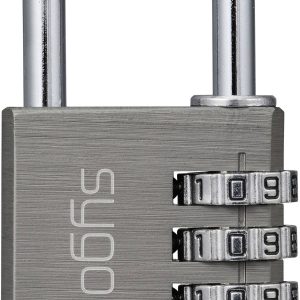 Sygonix SY-6932350 Kłódka 40 mm 4-Digit tytanowy szary z zamkiem szyfrowym Sygonix SY-6932350 Kłódka 40 mm 4-Digit tytanowy szary z zamkiem szyfrowym