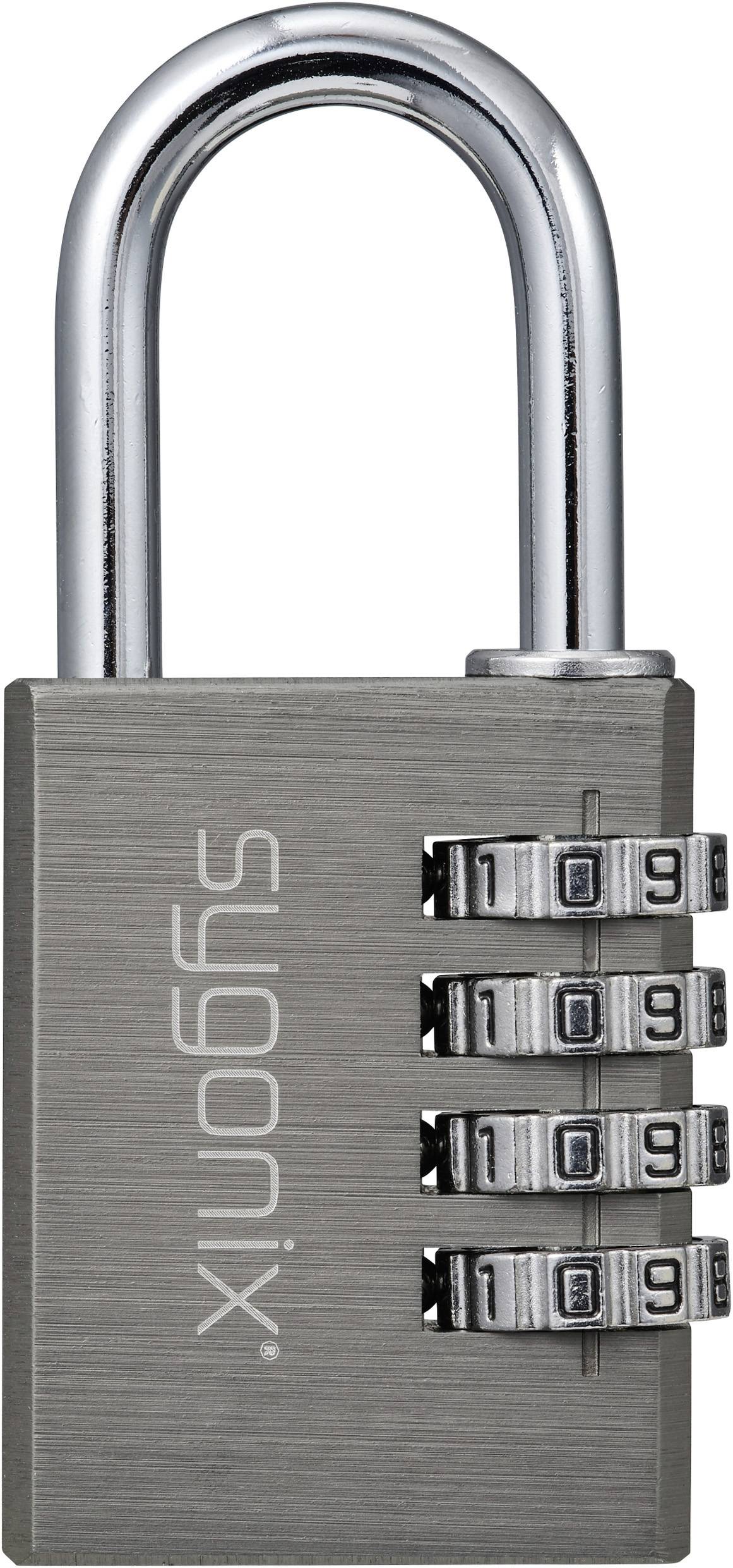 Sygonix SY-6932350 Kłódka 40 mm 4-Digit tytanowy szary z zamkiem szyfrowym - obrazek 1