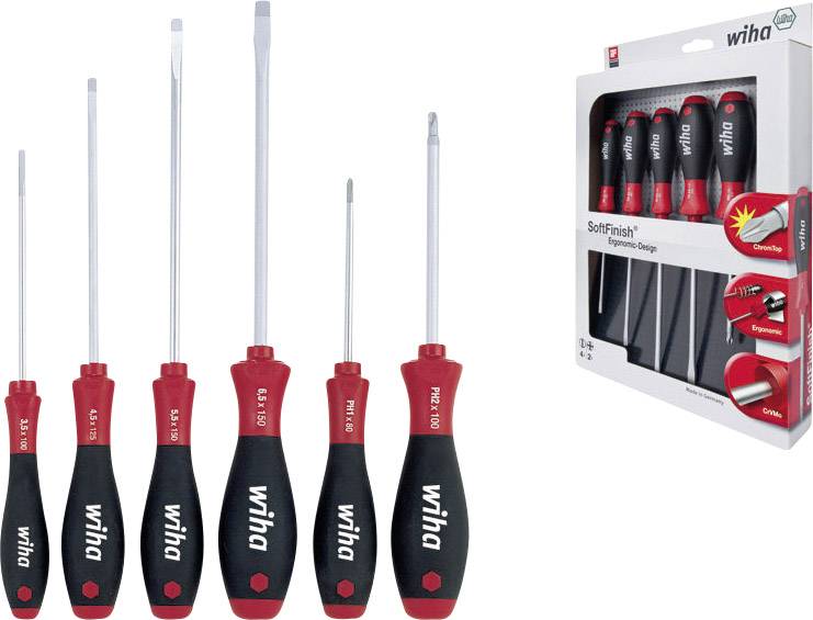 Zestaw wkrętaków Wiha Wiha 302 HK6 SO, Black,Red 07152 - obrazek 1