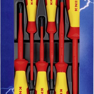 Knipex VDE Zestaw wkrętaków 6 szt. płaski, krzyżakowy Phillips Knipex VDE Zestaw wkrętaków 6 szt. płaski, krzyżakowy Phillips