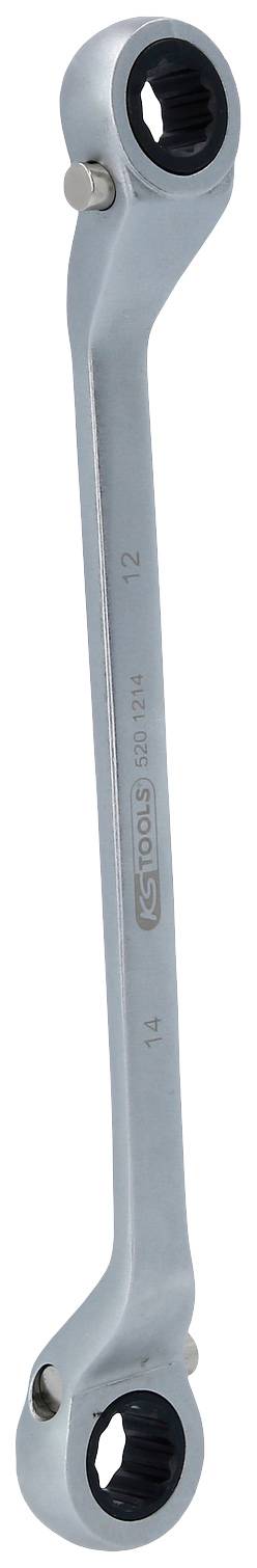 KS Tools 5201214 520.1214 Klucz oczkowy podwójny Rozmiar klucza (metryczny) (tylko do tytułu) 12 - 14 mm - obrazek 1