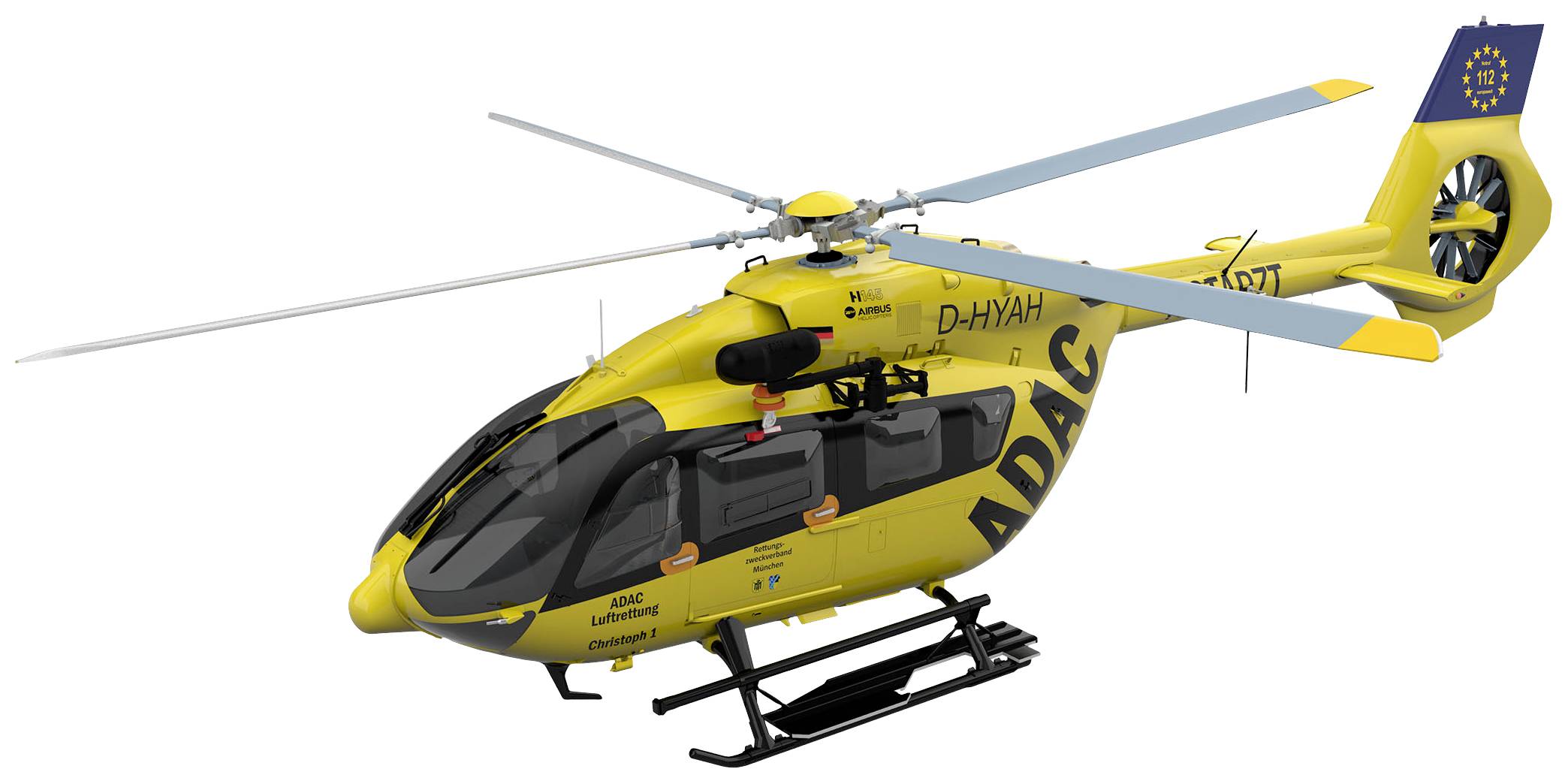 Model helikoptera do sklejania Revell Airbus H145 ADAC/REGA Luftrettung 04969 1:32 - obrazek 1