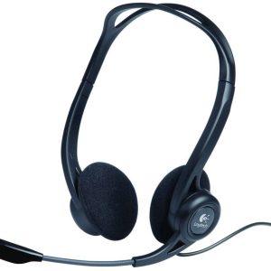 Logitech PC 960 Słuchawki nauszne przewód stereo czarny redukcja szumów mikrofonu regulacja głośności, wyciszenie mikrof Logitech PC 960 Słuchawki nauszne przewód stereo czarny redukcja szumów mikrofonu regulacja głośności, wyciszenie mikrof