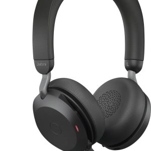 Jabra Evolve2 75 Słuchawki nauszne Bluetooth, przewód stereo czarny redukcja szumów mikrofonu regulacja głośności, wycis Jabra Evolve2 75 Słuchawki nauszne Bluetooth, przewód stereo czarny redukcja szumów mikrofonu regulacja głośności, wycis