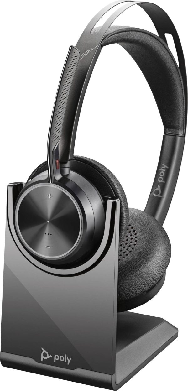 HP Poly Voyager Focus 2 Słuchawki nauszne Bluetooth stereo czarny Wyciszanie hałasów zestaw słuchawkowy Komputer
