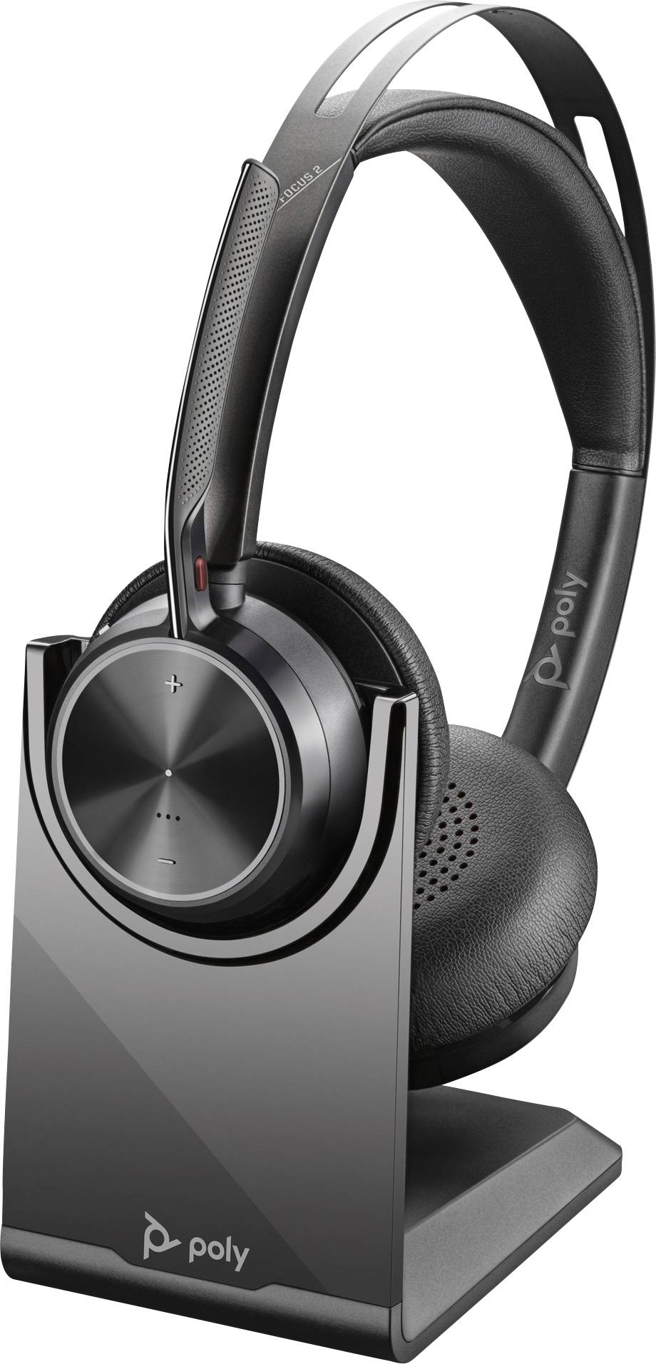 HP Poly Voyager Focus 2 Słuchawki nauszne Bluetooth stereo czarny Wyciszanie hałasów zestaw słuchawkowy Komputer - obrazek 1