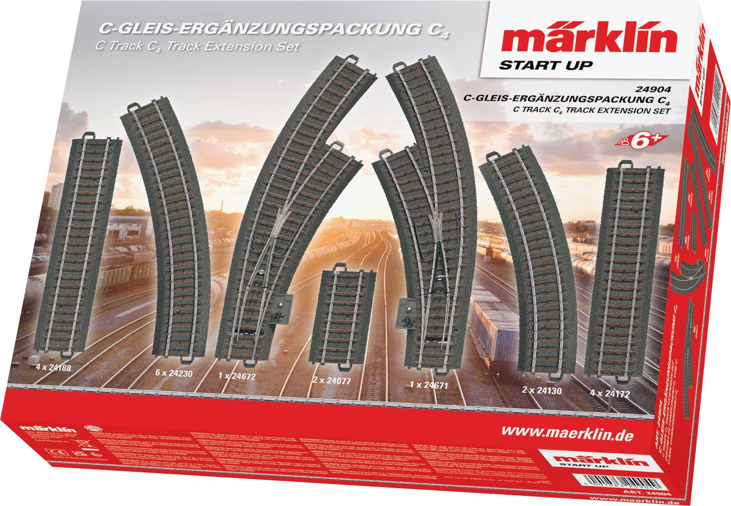 Rozszerzenie zestawu C4 Marklin 24904, skala H0 - obrazek 1