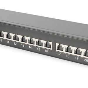 Digitus DIGITUS – CAT 6A, Klasse EA Patch Panel, geschirmt 24 Porty Patchpanel 483 mm (19″) CAT 6a, CAT 6a (CAT 7) 1 U w