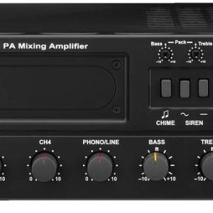Monacor PA-1200 Wzmacniacz ELA 120 W 3-kanałowy 4 strefy Monacor PA-1200 Wzmacniacz ELA 120 W 3-kanałowy 4 strefy