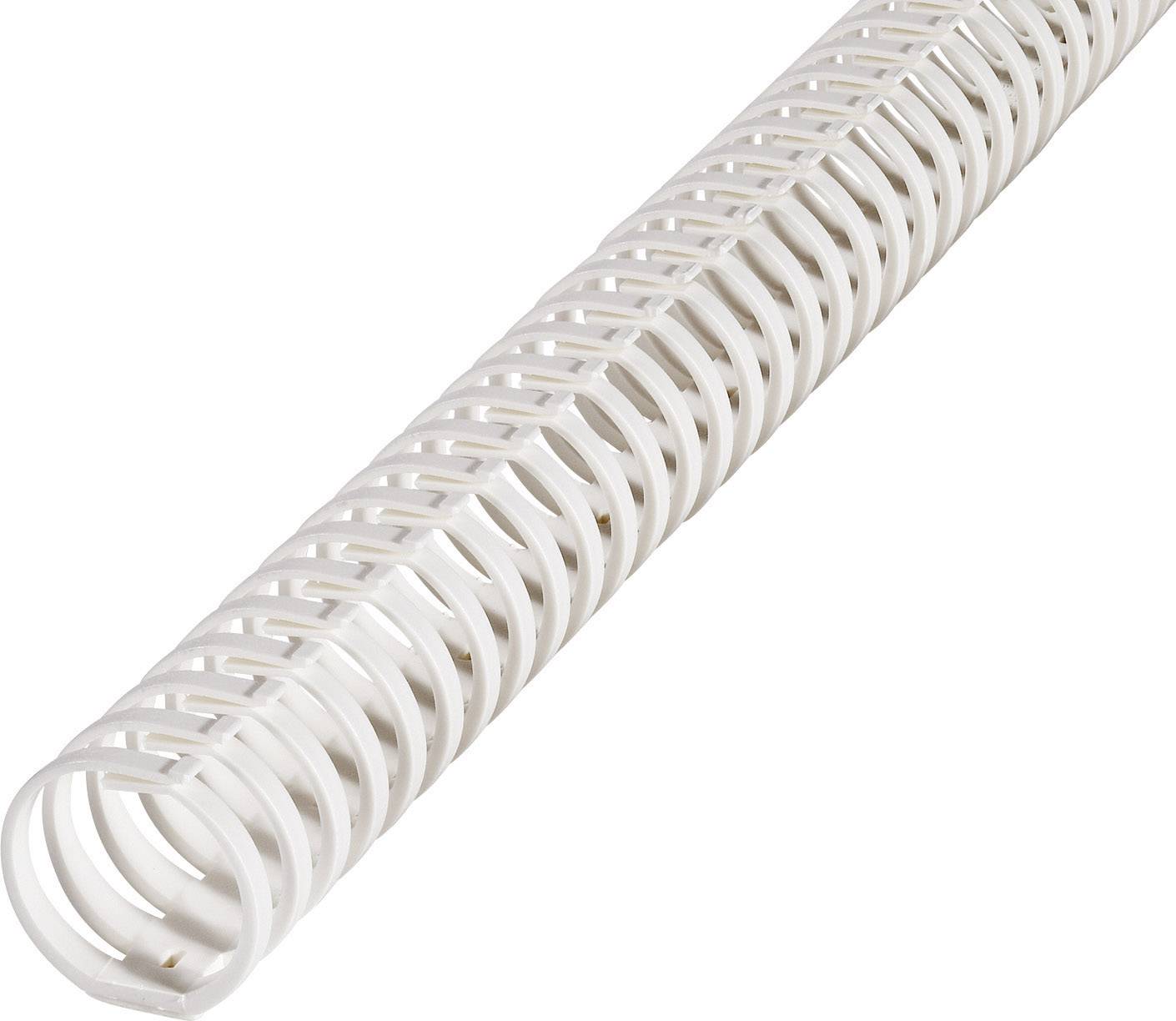 Korytko elastyczne HellermannTyton Heladuct Flex40SK, O 40 mm, białe - obrazek 1