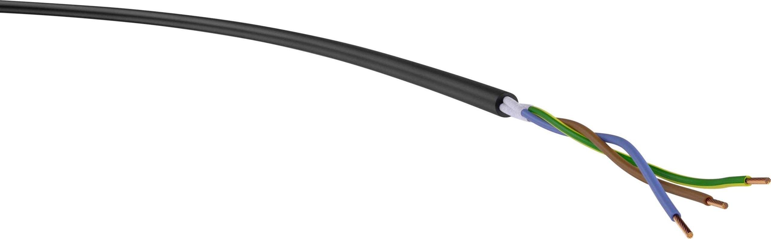 Przewód zasilania VER H07RN-F 3G 2,5 Tr.500, H07RN-F, 3 G 2.50 mm², czarny, 500 m - obrazek 1