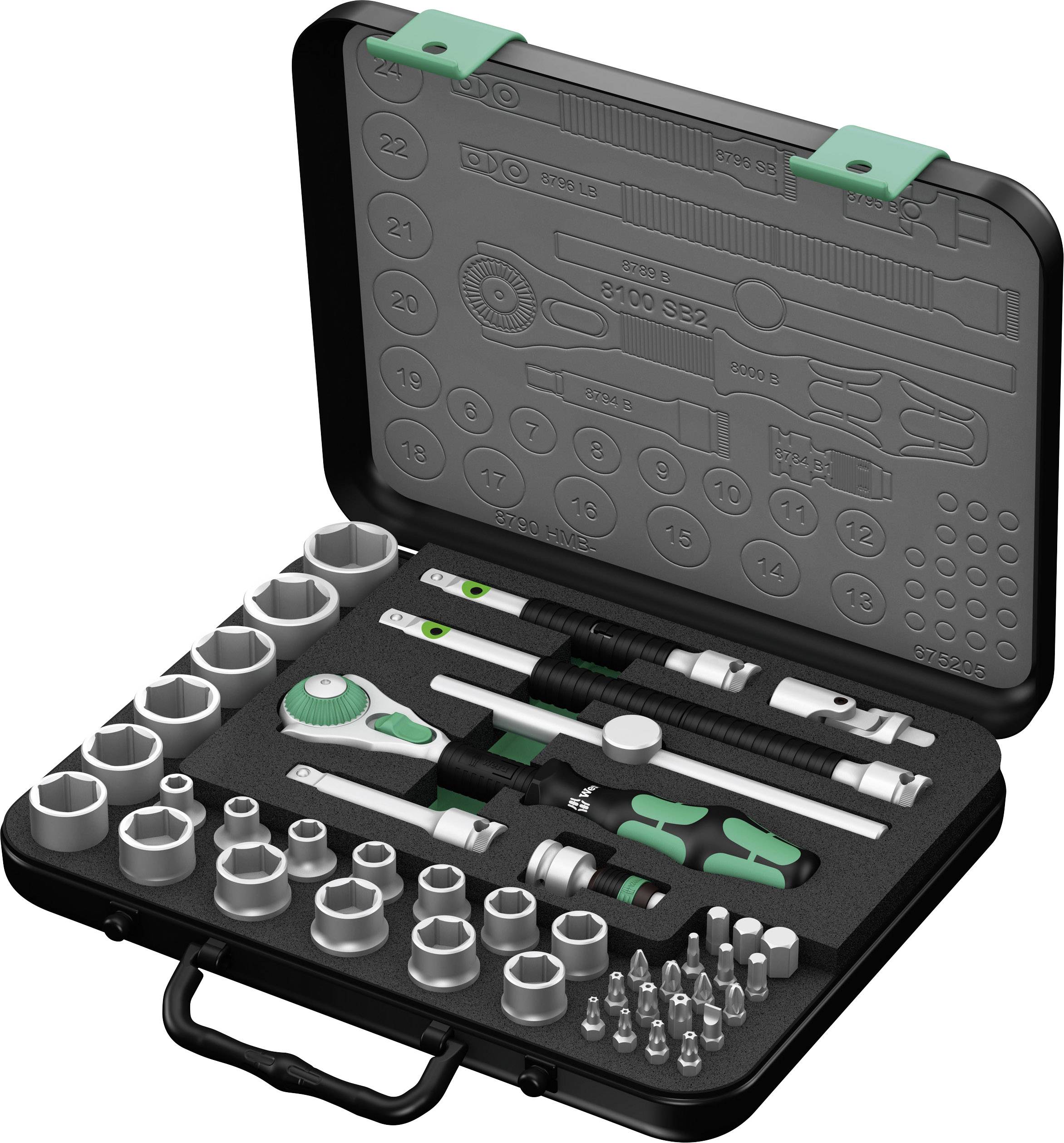Zestaw kluczy nasadowych Wera 8100 SB 2 Zyklop 05003594001 3/8" (10 mm) - obrazek 1