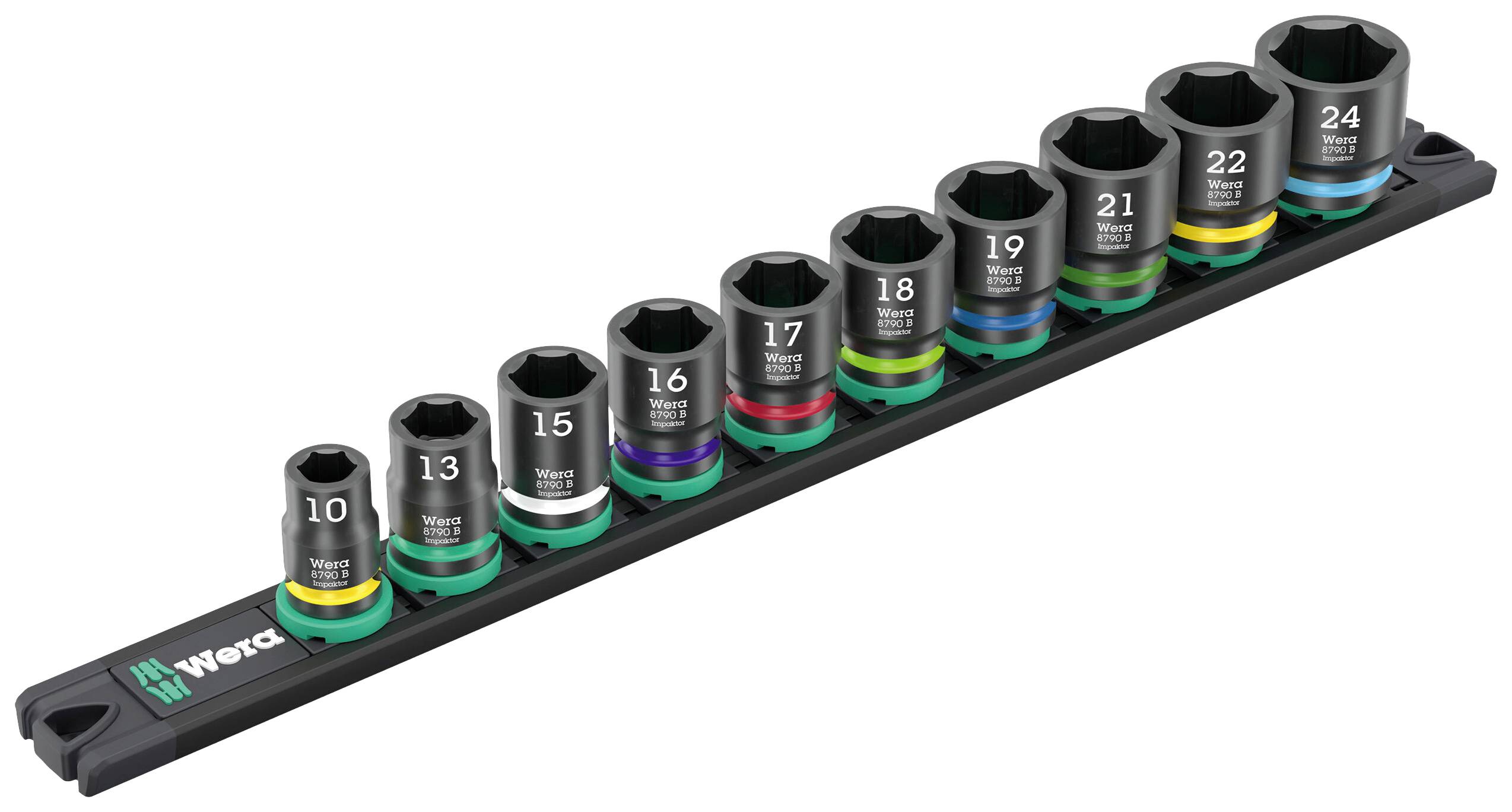 Zestaw kluczy nasadowych Wera 9607 Nuss-Magnetleiste B Impaktor 1 05005451001 3/8" - obrazek 1
