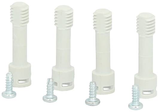 Fibox Grey screw set, High cover (25-100 mm) High base (50-125 mm) Zestaw śrub 1 zest.