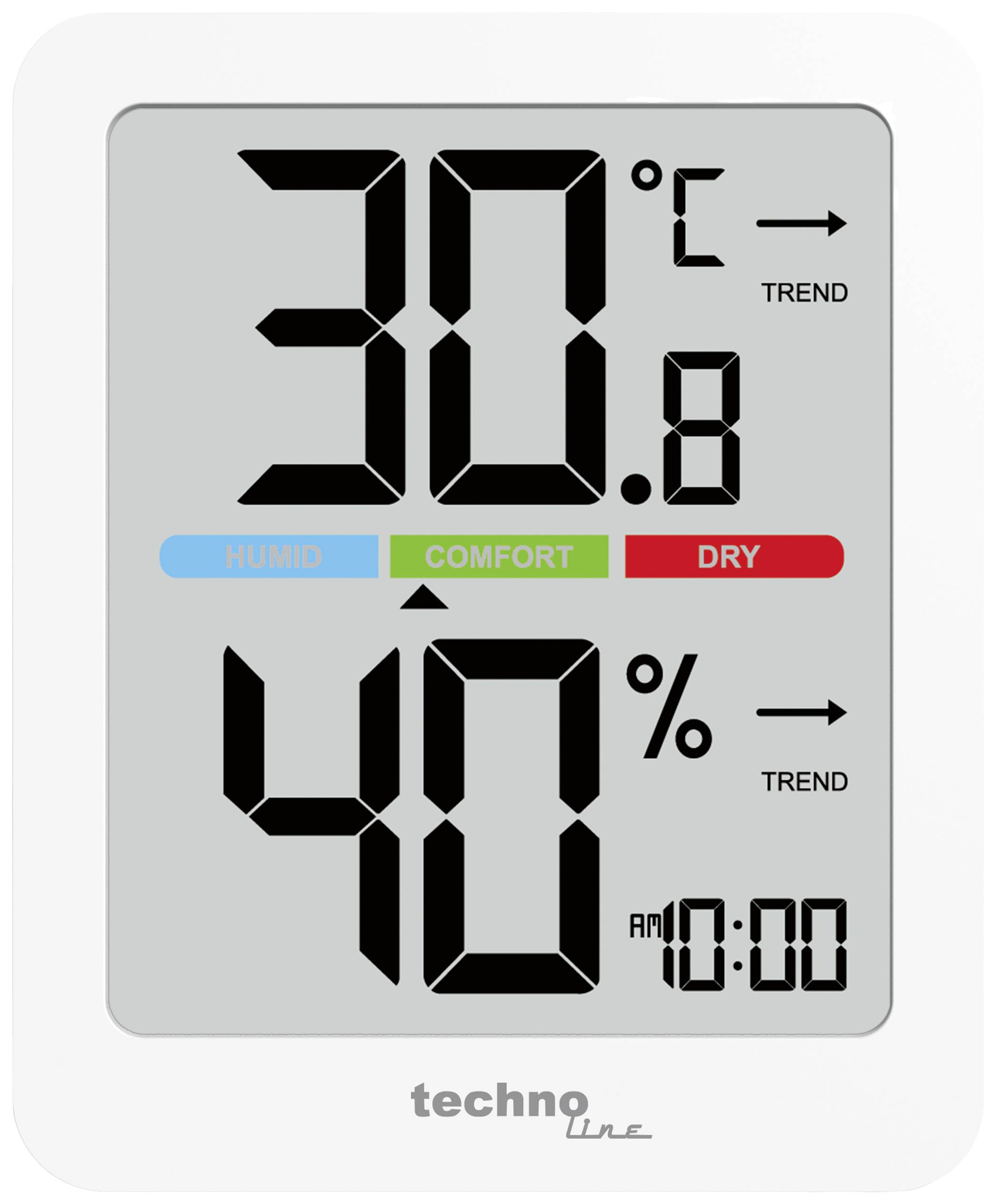 Techno Line Termohigrometr biały WS9456 - obrazek 1