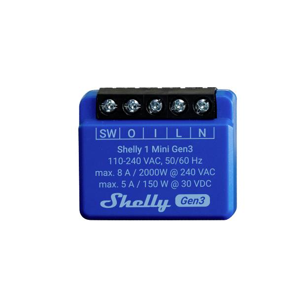 Shelly Shelly 1 Mini Gen3 Element wykonawczy Wi-Fi, Bluetooth - obrazek 1