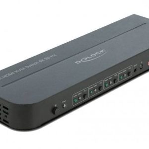 Przełącznik HDMI, HDMI Delock 11483, Klawiatura, Myszka, Sterowanie gestem, Pilot zdalnego sterownia, 3840 x 2160 Pixel Przełącznik HDMI, HDMI Delock 11483, Klawiatura, Myszka, Sterowanie gestem, Pilot zdalnego sterownia, 3840 x 2160 Pixel