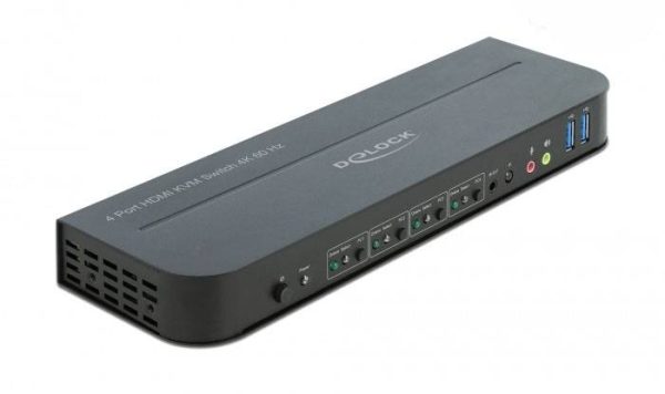 Przełącznik HDMI, HDMI Delock 11483, Klawiatura, Myszka, Sterowanie gestem, Pilot zdalnego sterownia, 3840 x 2160 Pixel