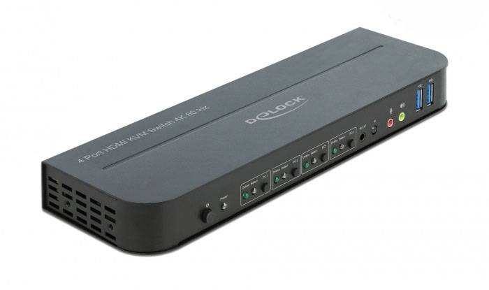 Przełącznik HDMI, HDMI Delock 11483, Klawiatura, Myszka, Sterowanie gestem, Pilot zdalnego sterownia, 3840 x 2160 Pixel - obrazek 1