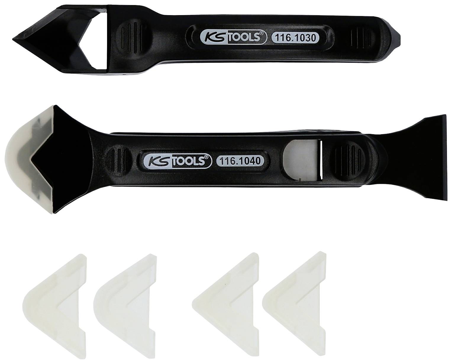 KS Tools 1161050 Zestaw skrobaka i ściągaczki do silikonu - obrazek 1