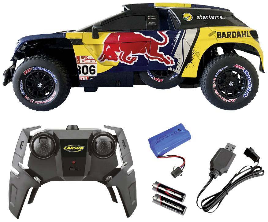 Model samochodu RC Carson Modellsport Peugeot Rally 3008 DKR LOEB, 1:16, Elektryczny, RtR - obrazek 1