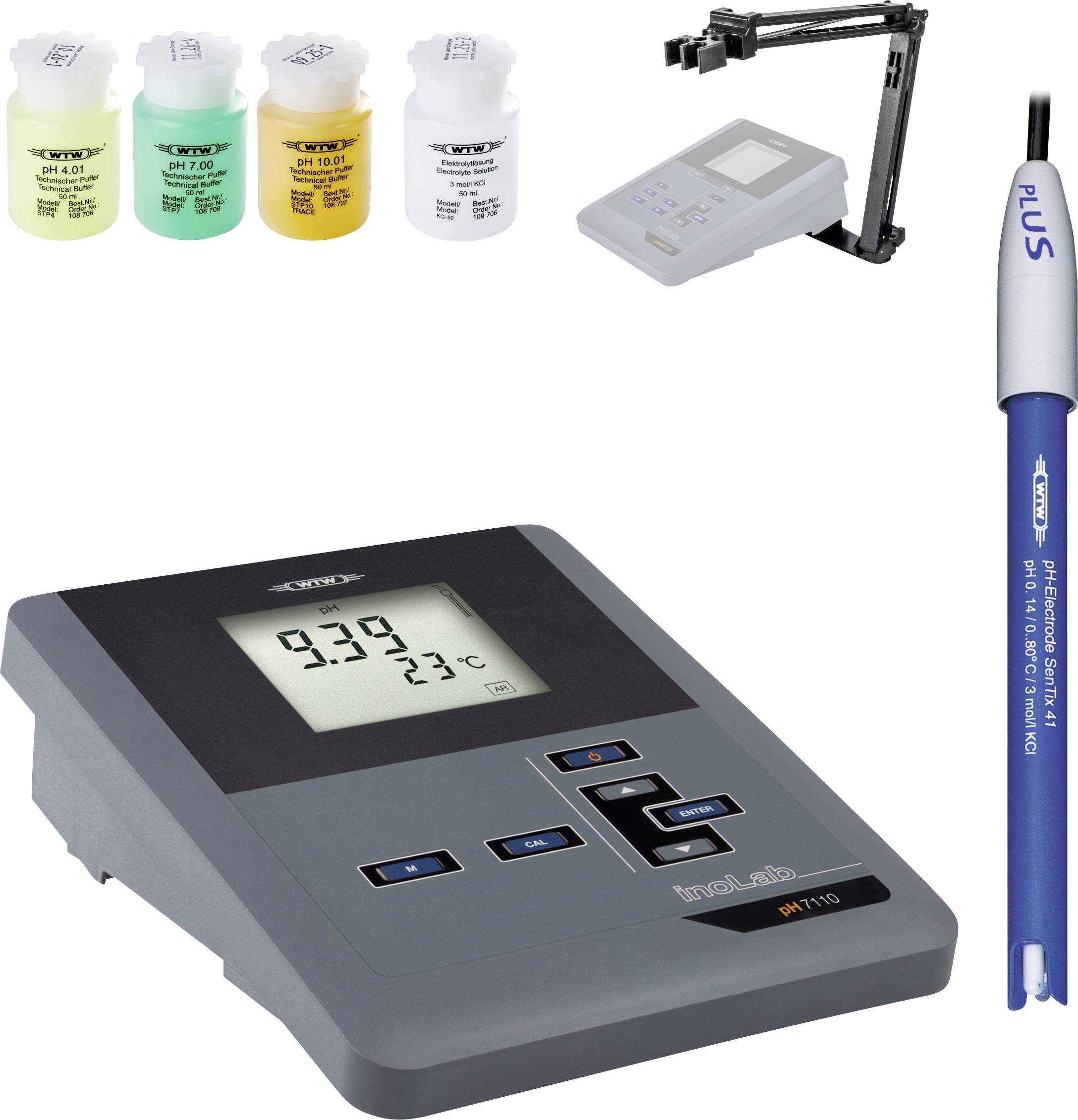 WTW inoLab® pH 7110 SET 2 Miernik pH/redoks wartość pH, redox (ORP), temperatura - obrazek 1