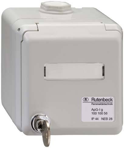Gniazdo sieciowe Rutenbeck ApG-I g 10010056, nadtynkowy - obrazek 1