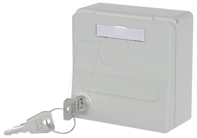 Obudowa Metz Connect Modul-Unterputz-Gehäuse mit Klappdeckel und Schloss 1309471003KI, nadtynkowy - obrazek 1