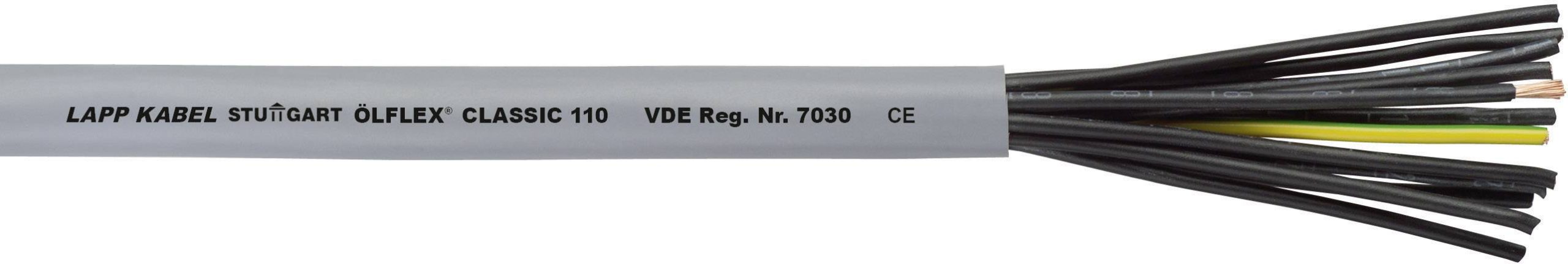 Przewód sterowniczy LAPP ÖLFLEX® CLASSIC 110 1119225/1, 25 G 1 mm², Produkty w metrach bieżących, szary - obrazek 1