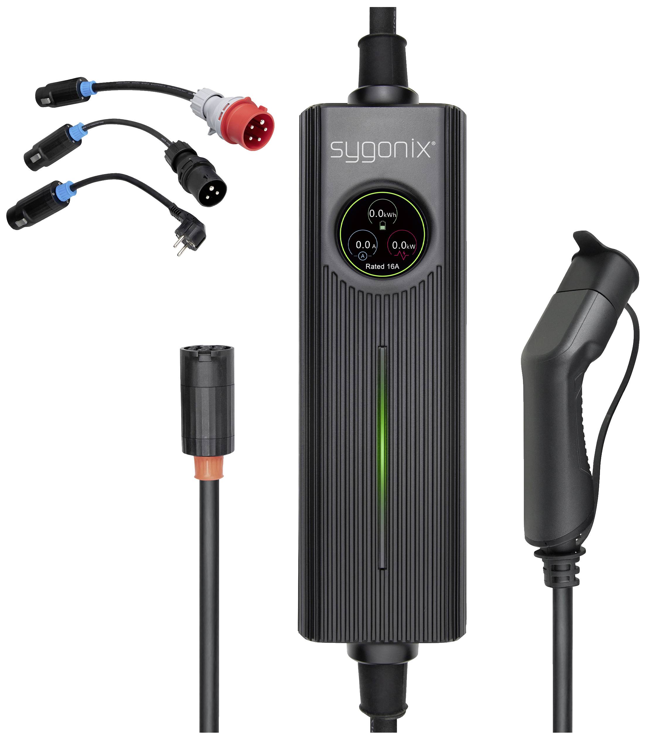 Stacja ładowania samochodów elektrycznych Sygonix, SY-5479632, Typ 2, 11 kW, 6 m - obrazek 1