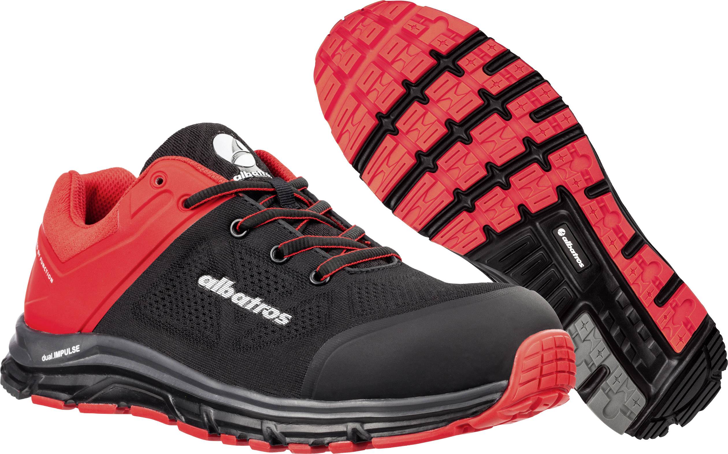 Albatros LIFT RED IMPULSE LOW 646600-42 ESD Obuwie ochronne S1P Rozmiar buta (EU): 42 czarny, czerwony 1 szt. - obrazek 1