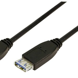 LogiLink Kabel USB USB 3.2 Gen1 Złącze męskie USB-A, Złącze żeńskie USB-A 2.00 m czarny CU0042 LogiLink Kabel USB USB 3.2 Gen1 Złącze męskie USB-A, Złącze żeńskie USB-A 2.00 m czarny CU0042