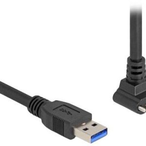 Delock Kabel USB USB 3.2 Gen1 Złącze męskie USB-A, Złącze męskie USB Micro-B 1.00 m czarny 80483
