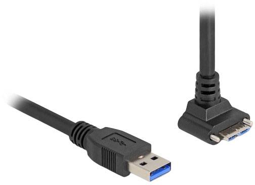 Delock Kabel USB USB 3.2 Gen1 Złącze męskie USB-A, Złącze męskie USB Micro-B 1.00 m czarny 80483 - obrazek 1