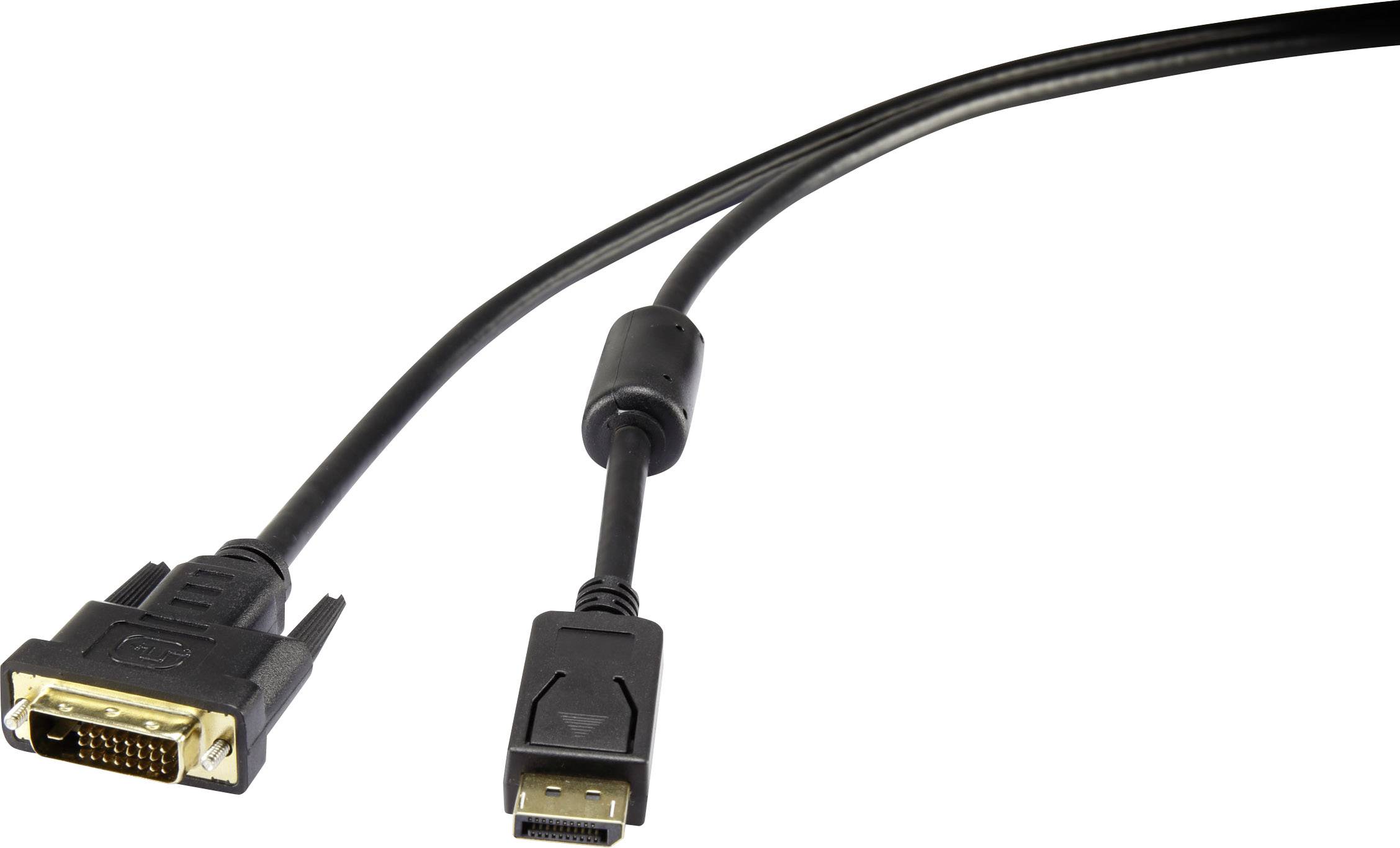 adapter DisplayPort, DVI Renkforce RF-3301148, 0.50 m, czarny - obrazek 1