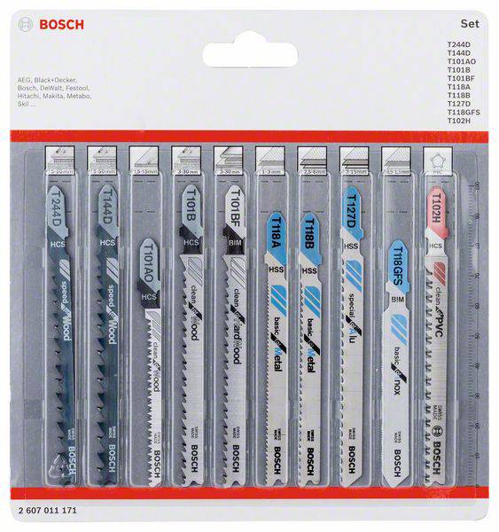 Brzeszczot do wyrzynarki Bosch Accessories 2607011171 2607011171 10 szt.