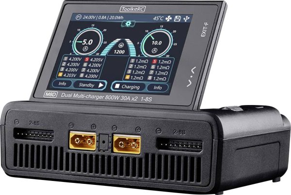 Ładowarka modelarska Toolkit RC M8D 50 A LiPo, LiFePO, LiIon, LiHV, NiCd, NiMH, Akumulator ołowiowy
